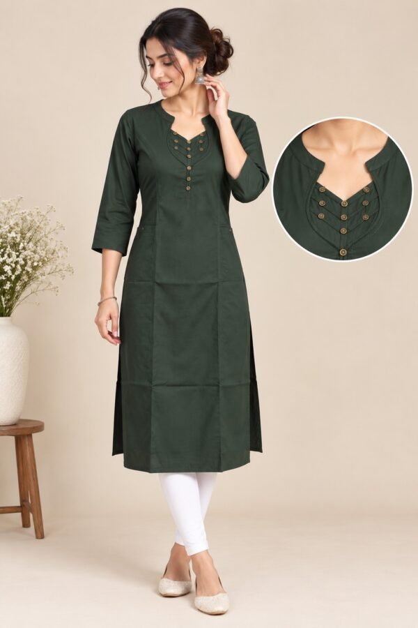 Women’s  Cotton Straight Kurti