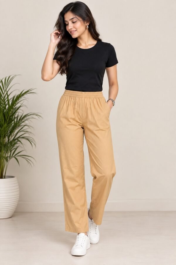 Women’sBlack palazzo Cotton Pant only