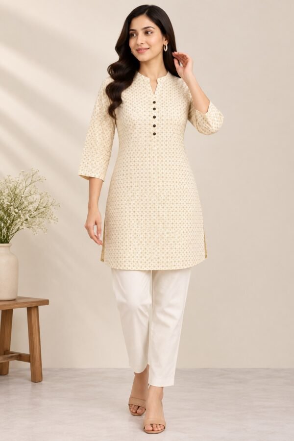 Women’s  C-printed short kurti (only kurti)