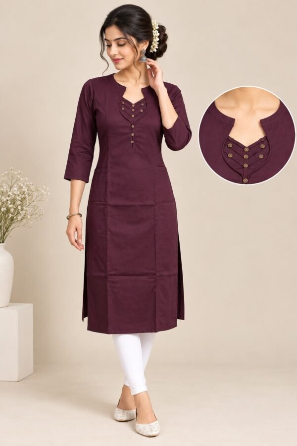 Women’s  Cotton Straight Kurti