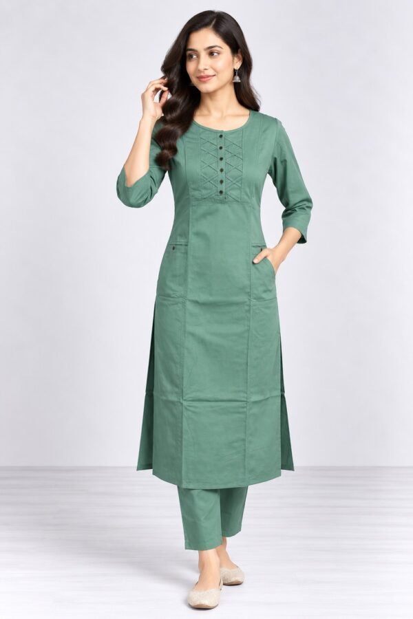 DB2-6006 Women’s Kurti +Pant Set