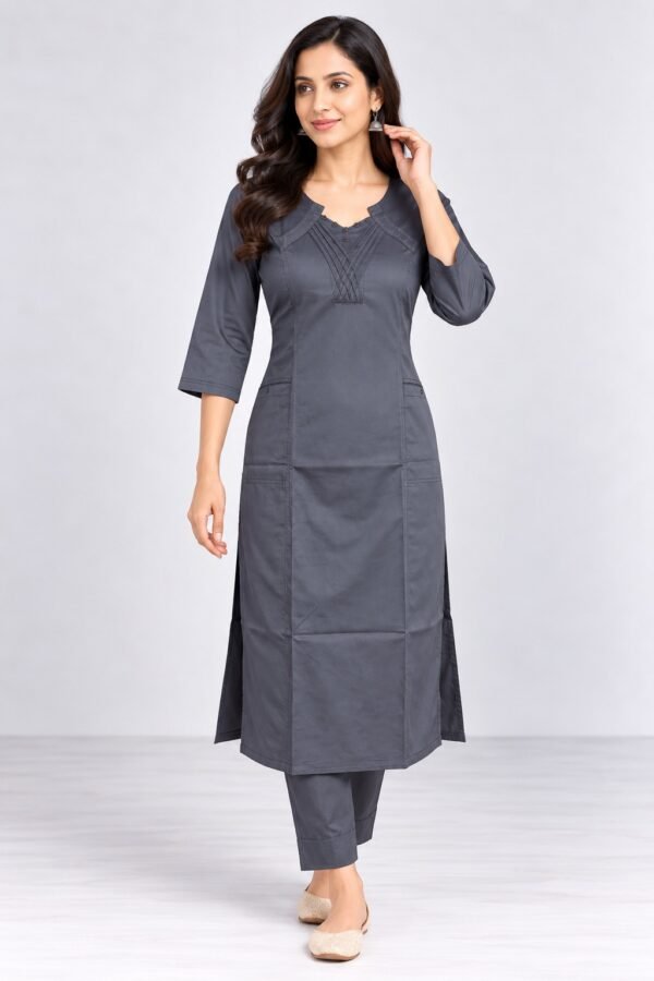 DB2-6007 Women’s Kurti +Pant Set