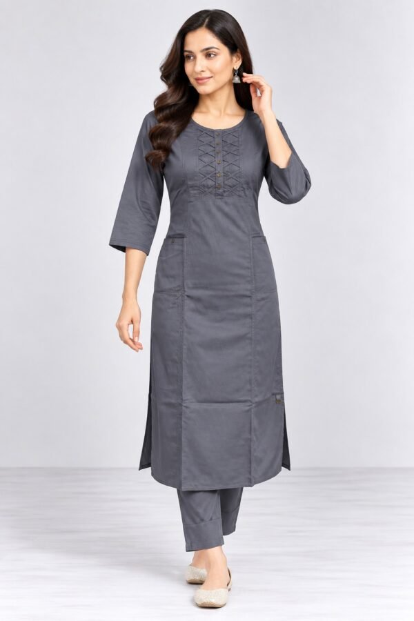 DB2-6021 Women’s Kurti +Pant Set