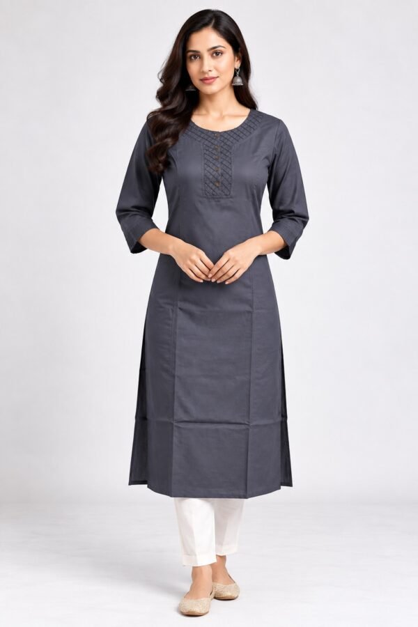DB6009 Women’s  Cotton Straight Kurti