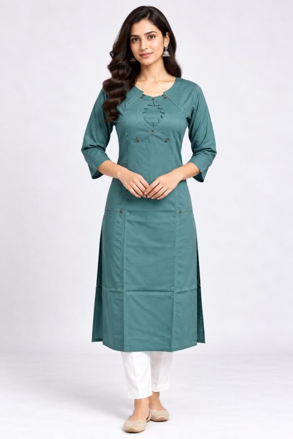 DB6018 Women’s  Cotton Straight Kurti