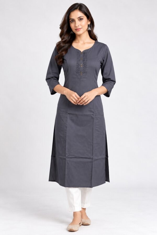 DB6020 Women’s  Cotton Straight Kurti