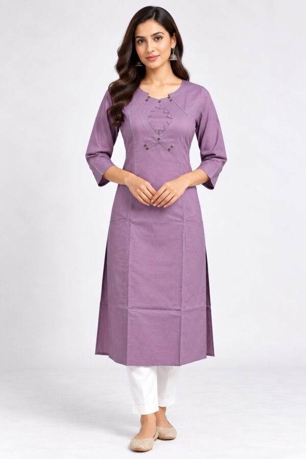DB6025 Women’s  Cotton Straight Kurti