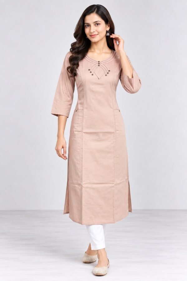 DB6028 Women’s  Cotton Straight Kurti